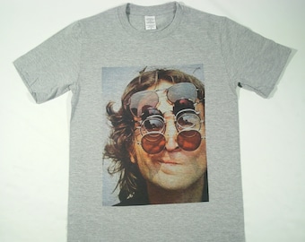 John Lennon Graues T-Shirt Größen erhältlich S-3XL