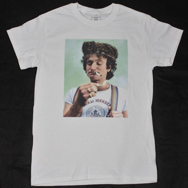 Robins Williams Mork White T-shirt sizes available S-3XL