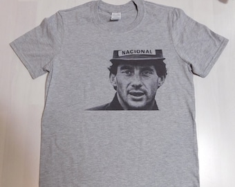 Ayrton Senna Grey T-shirt sizes available S-3XL