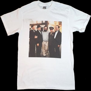 Francis Ford Coppola, Al Pacino, Marlon Brando, Cast of The Godfather Weißes T-Shirt Größen S-3XL (Personalisierung auf Anfrage möglich)
