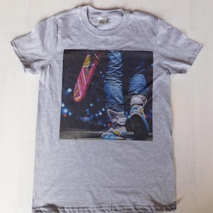 Back to the future Grey T-shirt sizes available S-3XL
