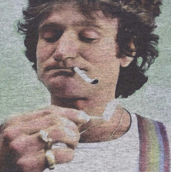 Robin Williams Mork Grey T-shirt Sizes Available S-3XL