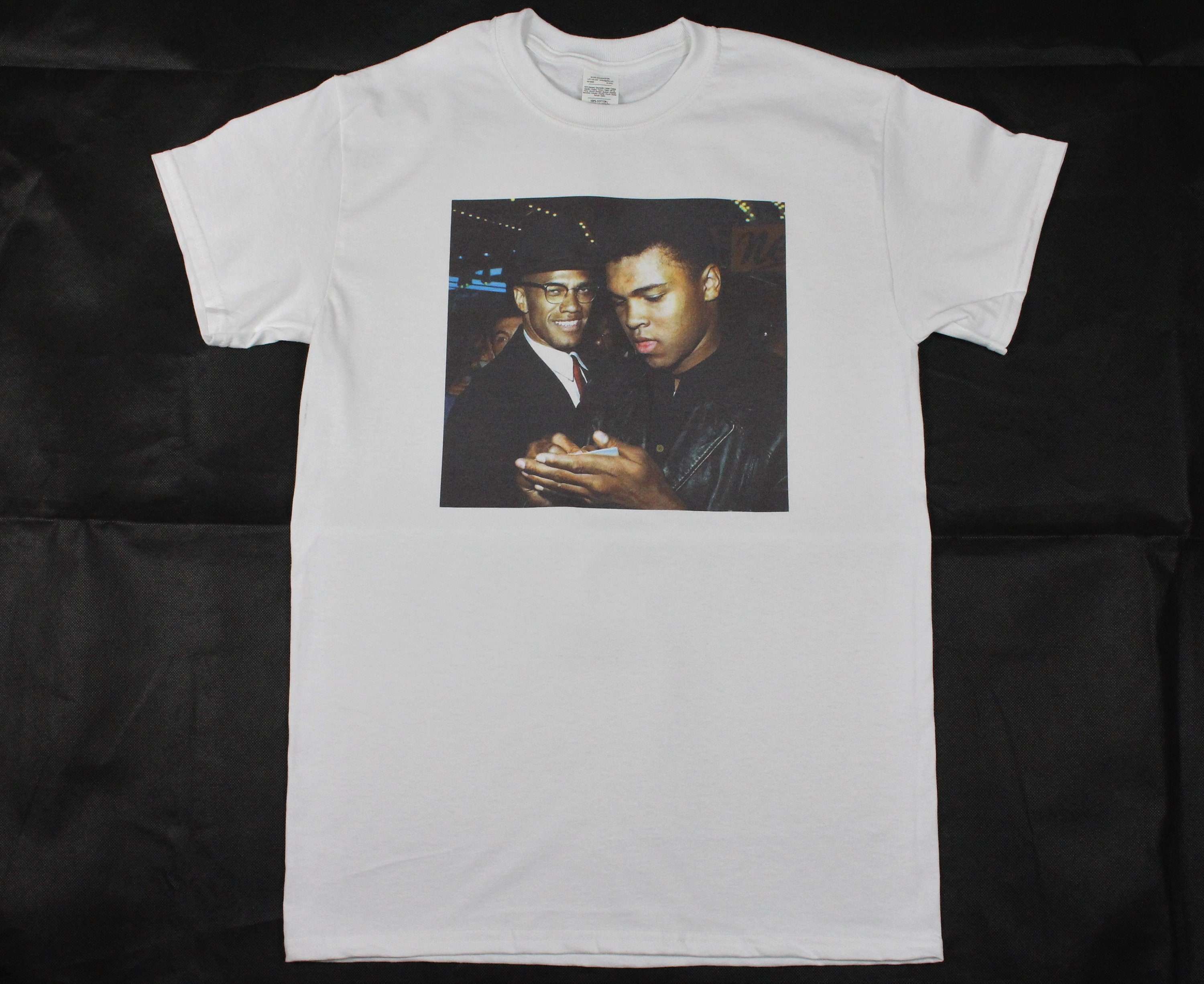 Malcolm X and Muhammad Ali White T-shirt Sizes Available S-3XL