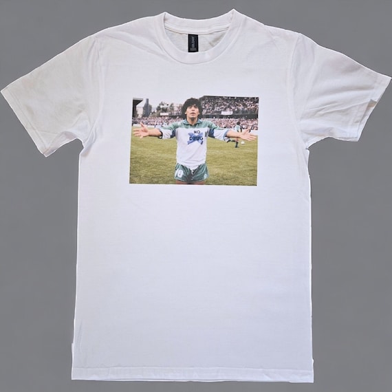 ディエゴ・マラドーナ「ノー・ドラッグ」ヴィンテージTシャツ - Etsy 日本