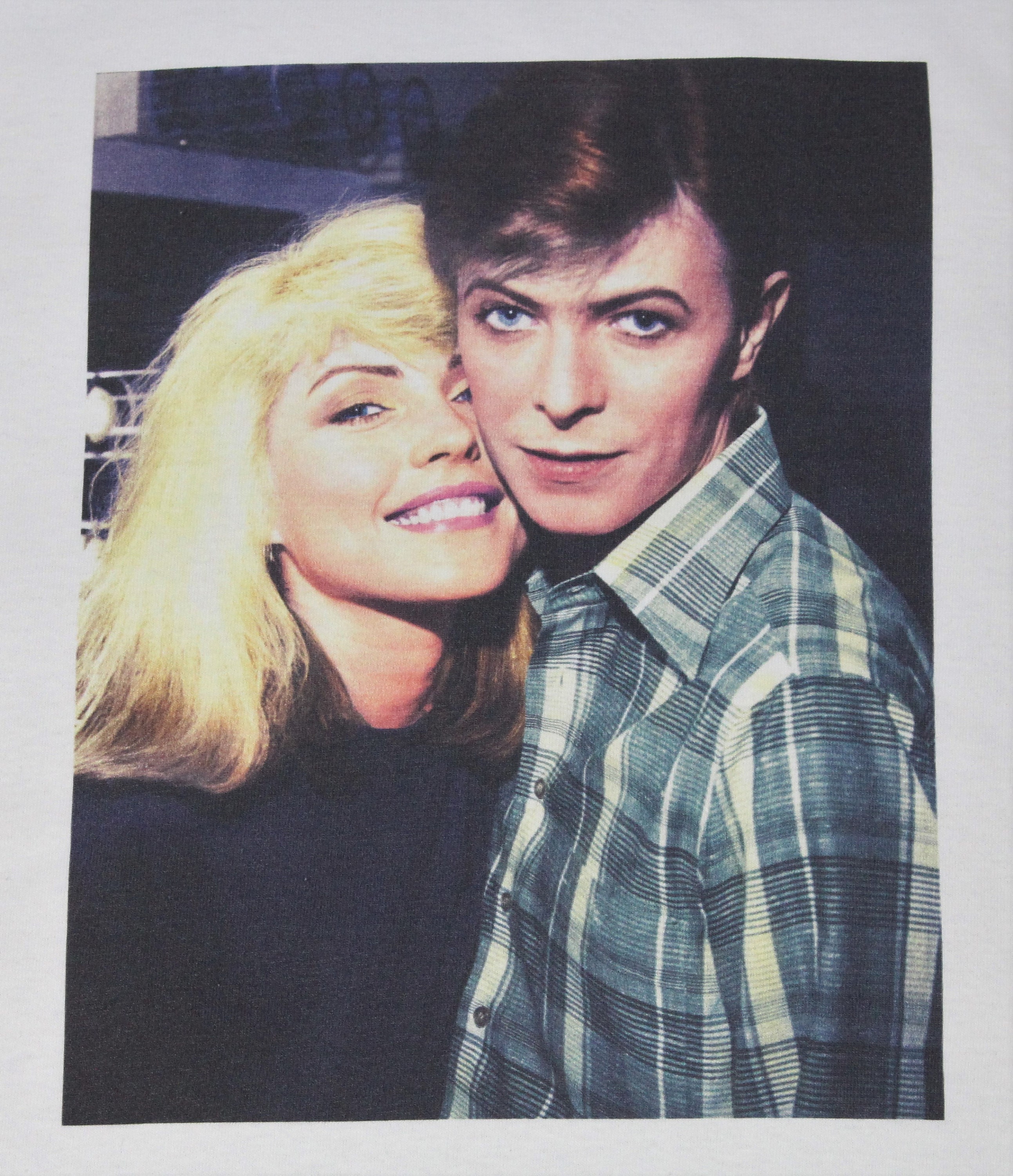 David Bowie and Debbie Harry White T 