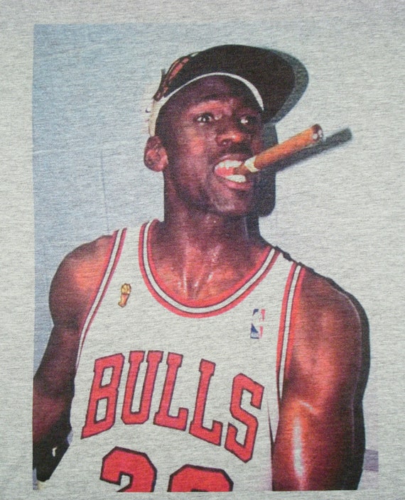 Michael Jordan Smoking Cigar Shirt