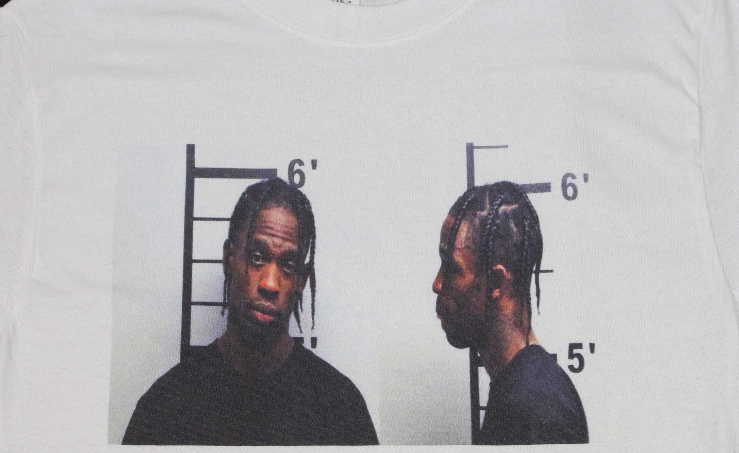Travis Scott Mugshot White T-shirt Sizes Available S-3XL - Etsy