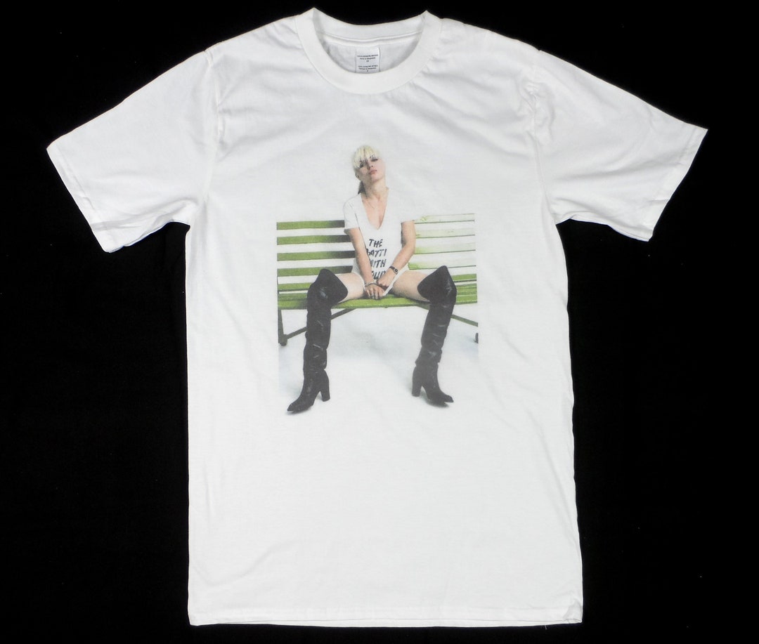 T-shirt Homme Blondie Debbie Harry Mashup - Noir - 100% Coton - Taille Ample - Neuf Avec étiquettes