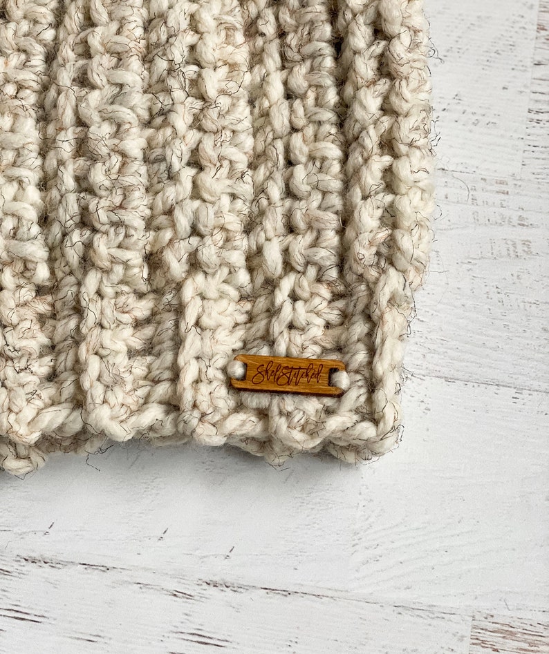 Winter Hat with Pom Pom Ready to Ship Hat with fur ball Women/'s Hat with pom pom Beige winter hat Hat with fur pom pom