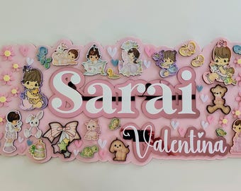 Custom Acrylic Name Sign, 3D Pastel Nursery Decor