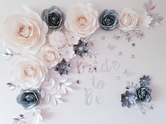 paper flower backdrop set paper roses bridal shower wedding decor nursery decor girls room baby shower engagment 21st birthday flower wall etsy paper flower backdrop