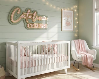 Drielaagse acrylplaat | Acryl deurbord | Jongenskamer | Acrylbord | Naam kinderkamer | Aangepaste naam | Babyshower | Meneer en mevrouw | Babynaam