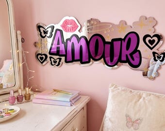 Fashion Doll Name, Custom Acrylic Name,  Girl's Bedroom , Party, Girl's Gift,  Wall Decor, Personalised Sign