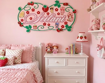 Nursery Acrylic Name Sign, Baby Girl Gift, Wall Decor, Girls Name Plaque, Kids Party Decor, Wood Name
