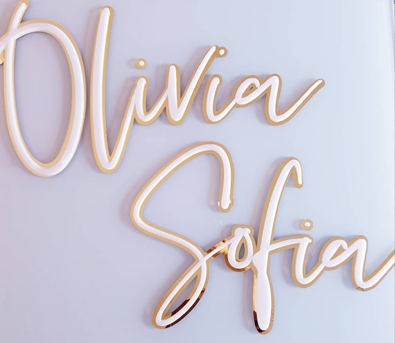 Acrylic name deals sign