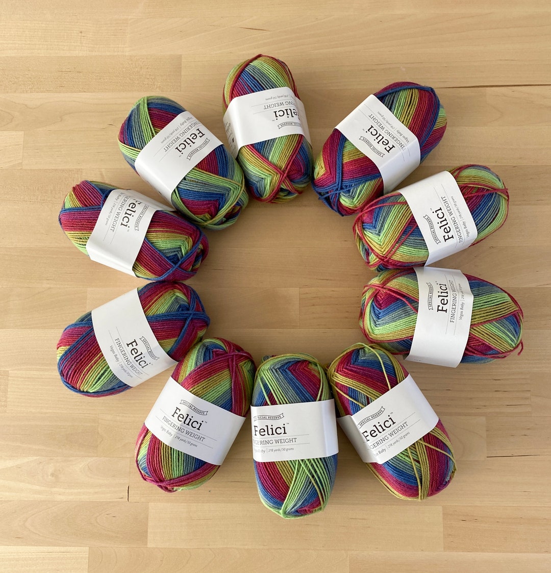 Discontinued Knit Picks Felici Fingering Weight Sock Yarn Vegas Baby