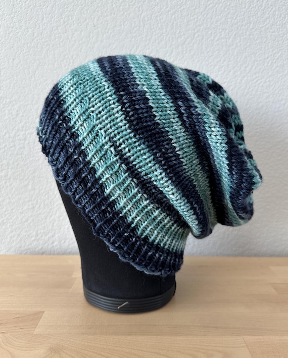 2 in 1 Slouchy AND Fitted Handmade Hand Knit Beanie Warm  display picture 2