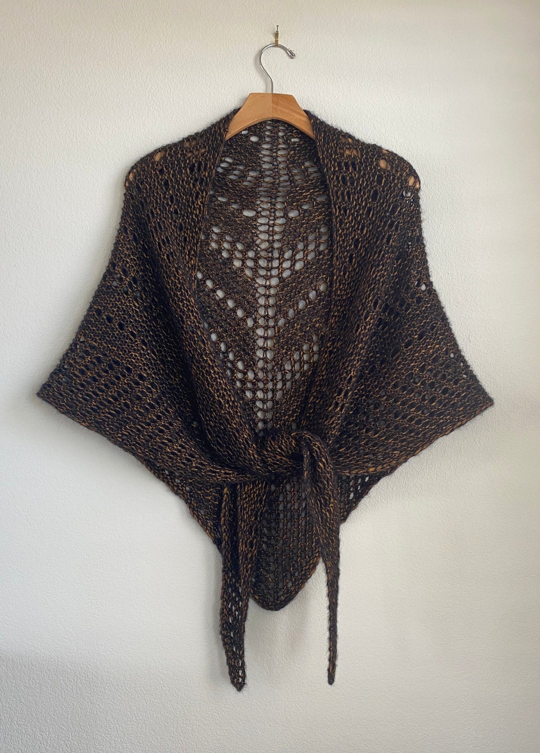 Handmade Hand Knit Luxurious Alpaca and Merino Wool Shawl - Etsy