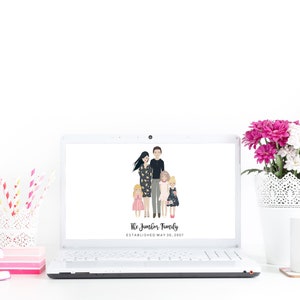 DIGITAL DOWNLOAD - Custom Family Portrait - Plain