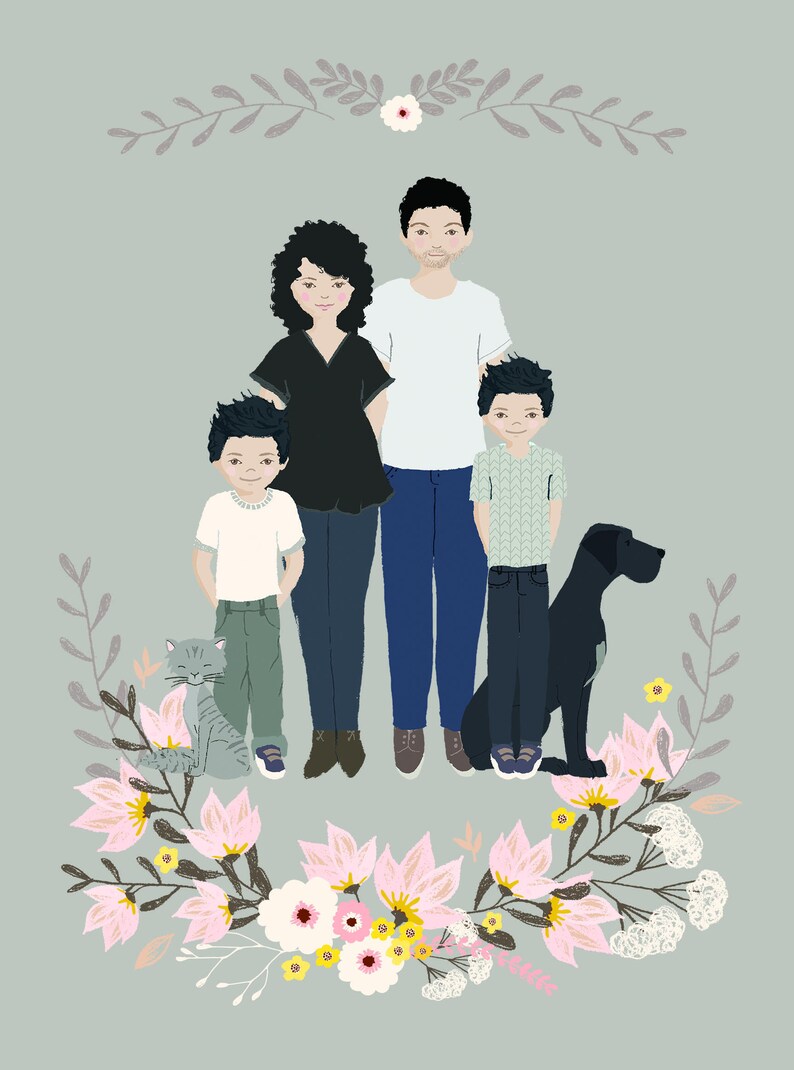 Custom Family Portrait Background image 3