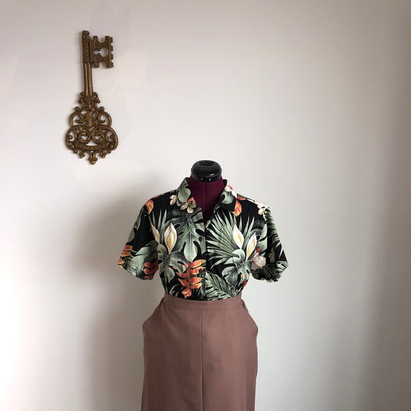 Vintage 1980s Shirt, Shannon Marie – Hawaiian Short Sleeve Button Up