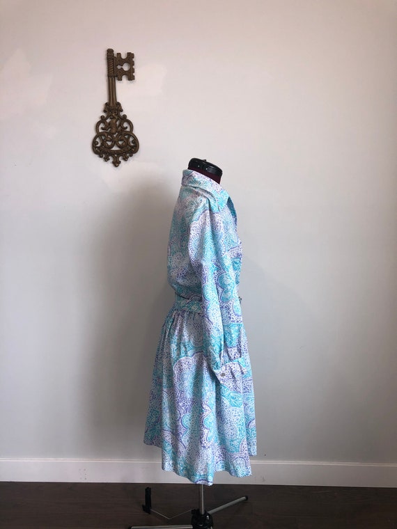 Vintage 1960s Dress, Sears Perma Prest - Pastel P… - image 2