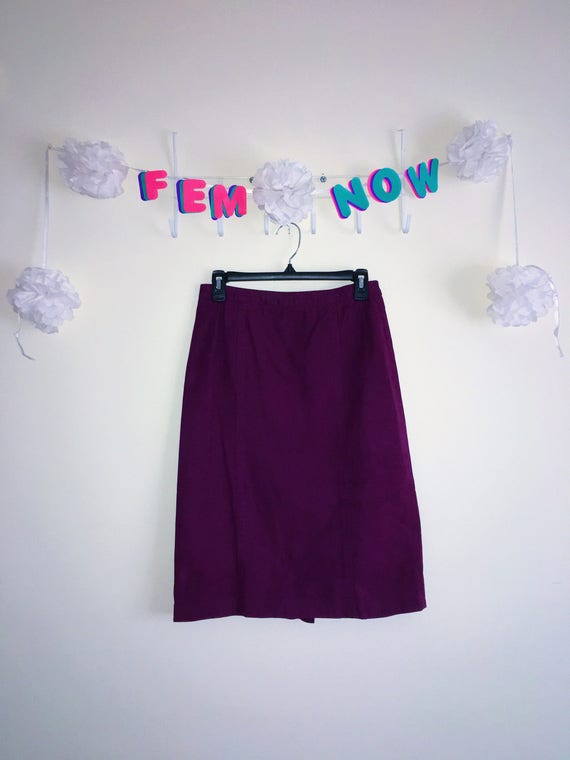 Vintage 1970s Skirt, Weathervane Petites – Magenta