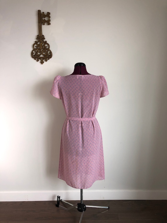 Vintage 1980s Dress, Jody California – Pink / Blu… - image 3