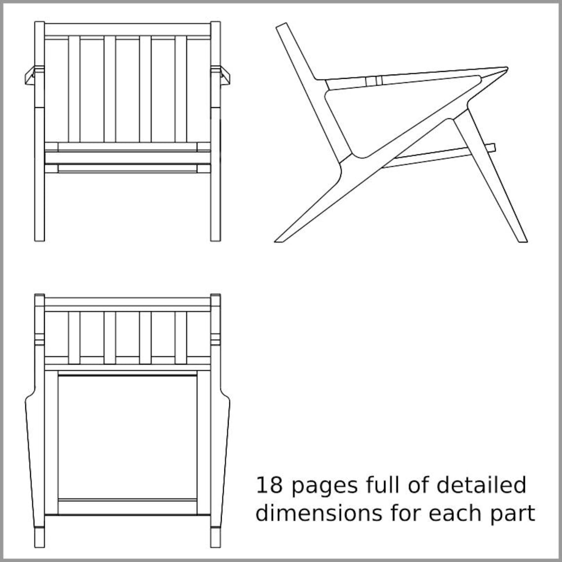 Mid Century Modern Chair Etsy