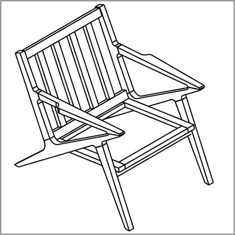 Mid Century Modern Chair Etsy