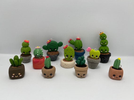 Kawaii Lindo Cactus Polvo de Arcilla Polimérica Encanto -  México