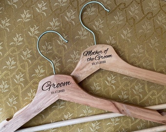 Wood Wedding Hangers, Bridal Party Hangers, Engraved Hangers, Custom Hangers, Personalized Wedding Hangers, Personalized Wedding Gifts