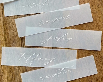 Vellum Place Cards