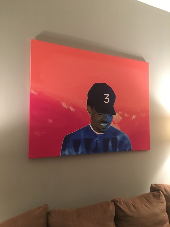 Download 36x48 Chance The Rapper Coloring Book Canvas Painting Etsy