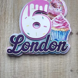 Sweet Cake Topper-Candyland-Desserts Theme Topper and Décor