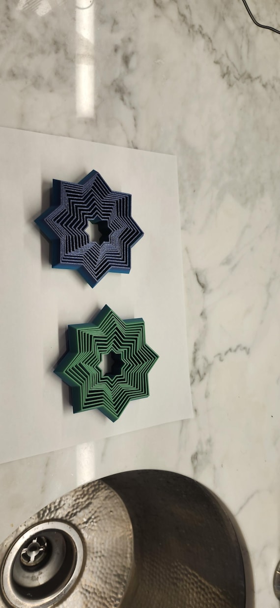 3d printed star fidget toy