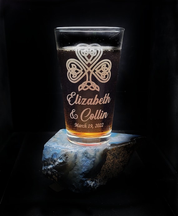 Personalized Celtic Pint Glasses Set of 4
