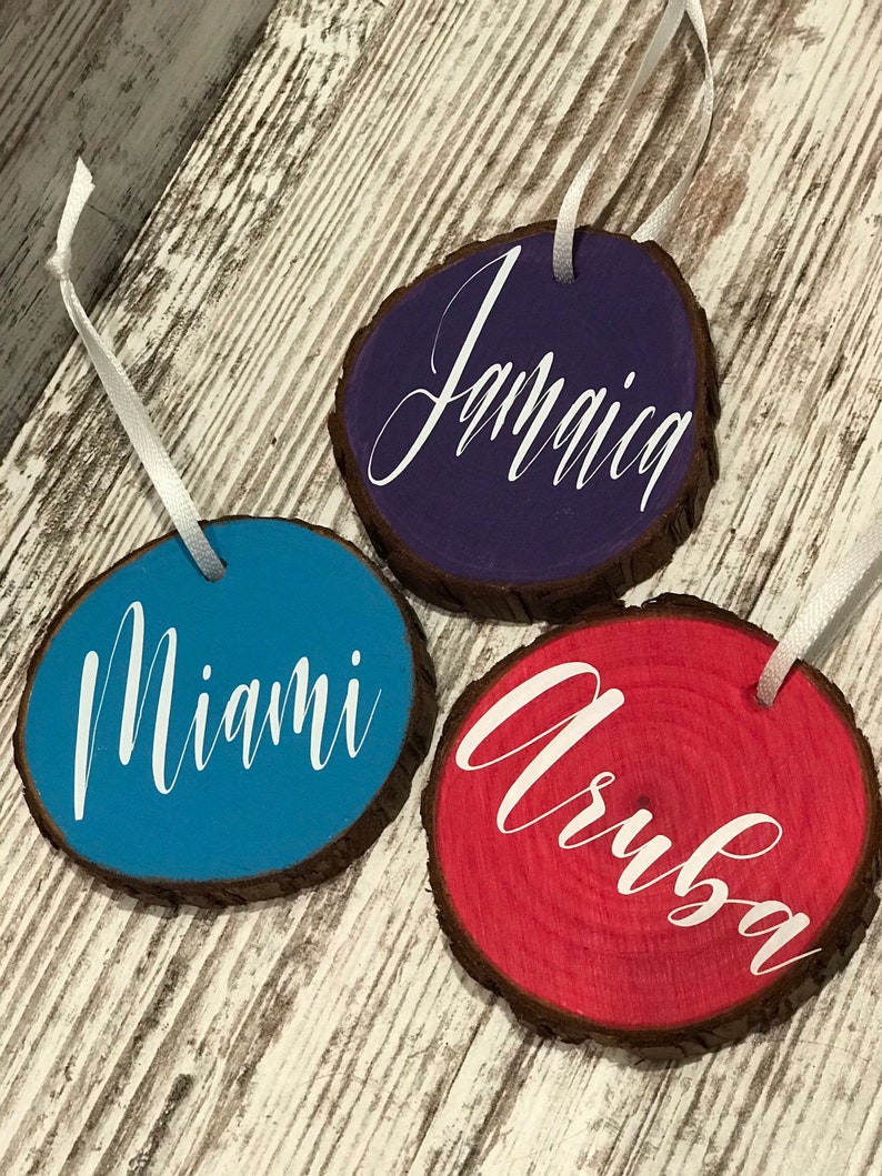 Wood Slice Ornaments Farmhouse Ornaments Christmas Tree Etsy