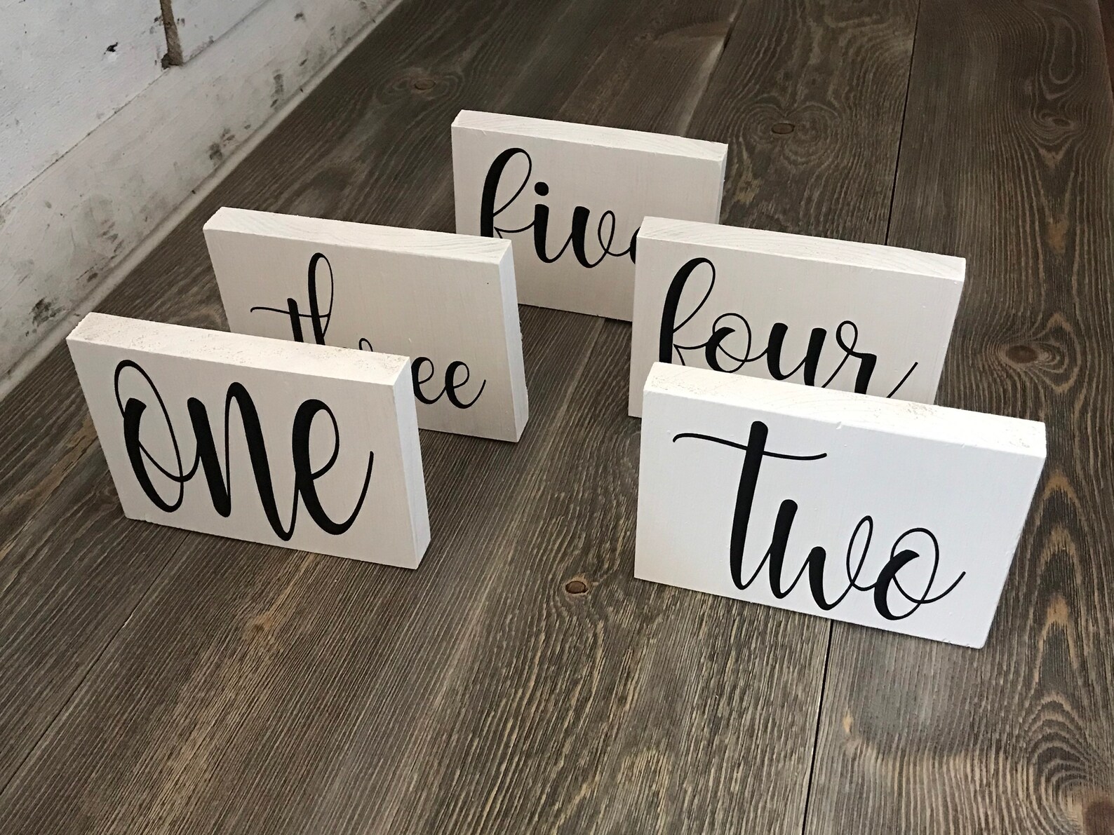 WHITE TABLE NUMBERS Wedding table numbers Event table Etsy