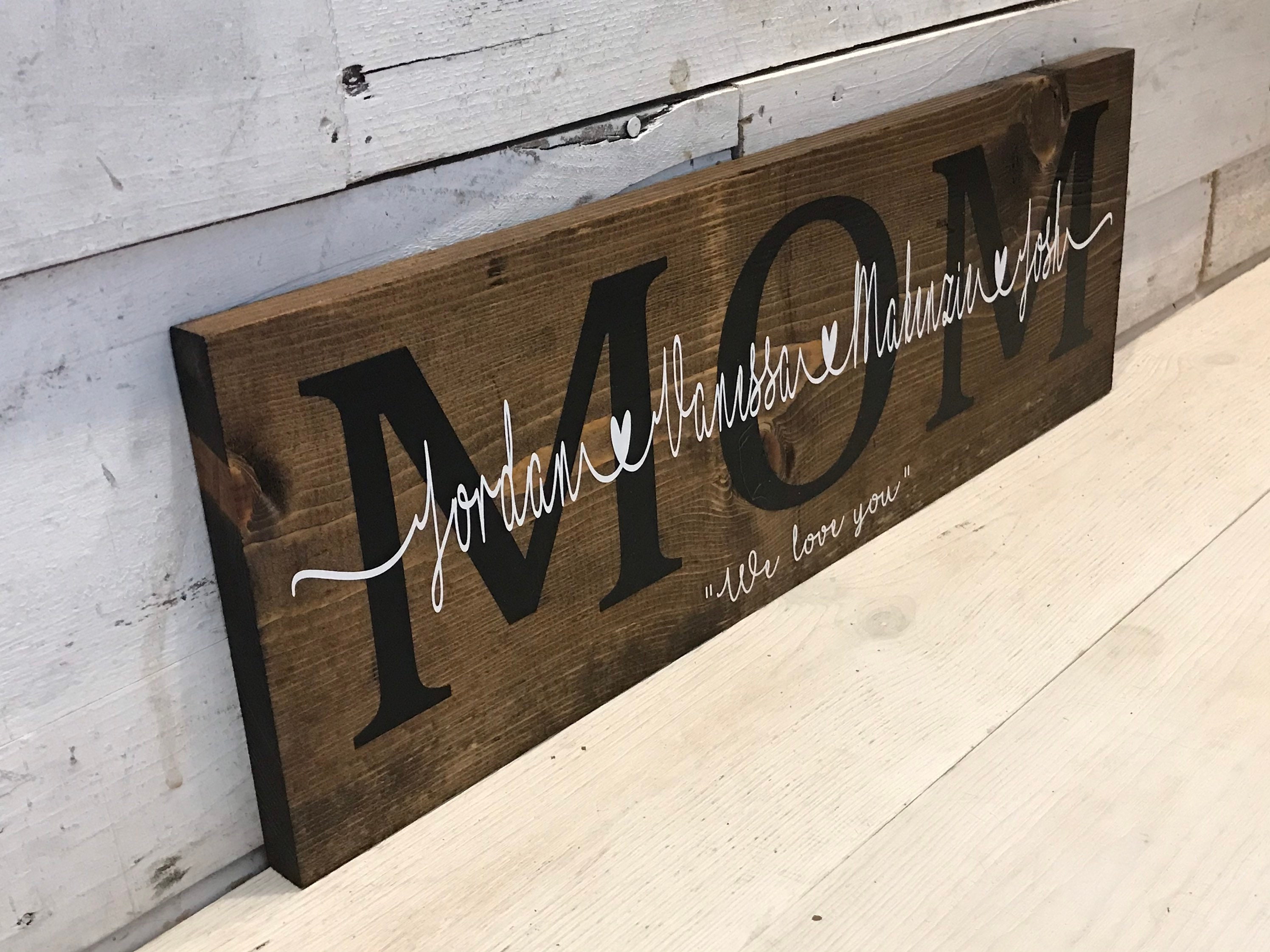 Mother's Day Personalized Sign, Mom Sign, Grandma Personalized Sign ...