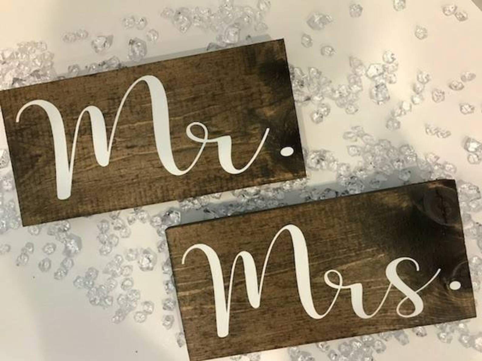 Mrs & Mrs Wedding Signs Bride and Groom Signs Wedding - Etsy