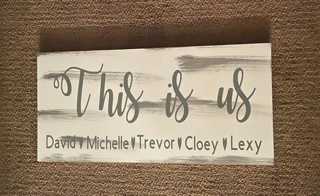 This is Us Sign | This is Us Family Sign | Personalized This is Us Sign ...