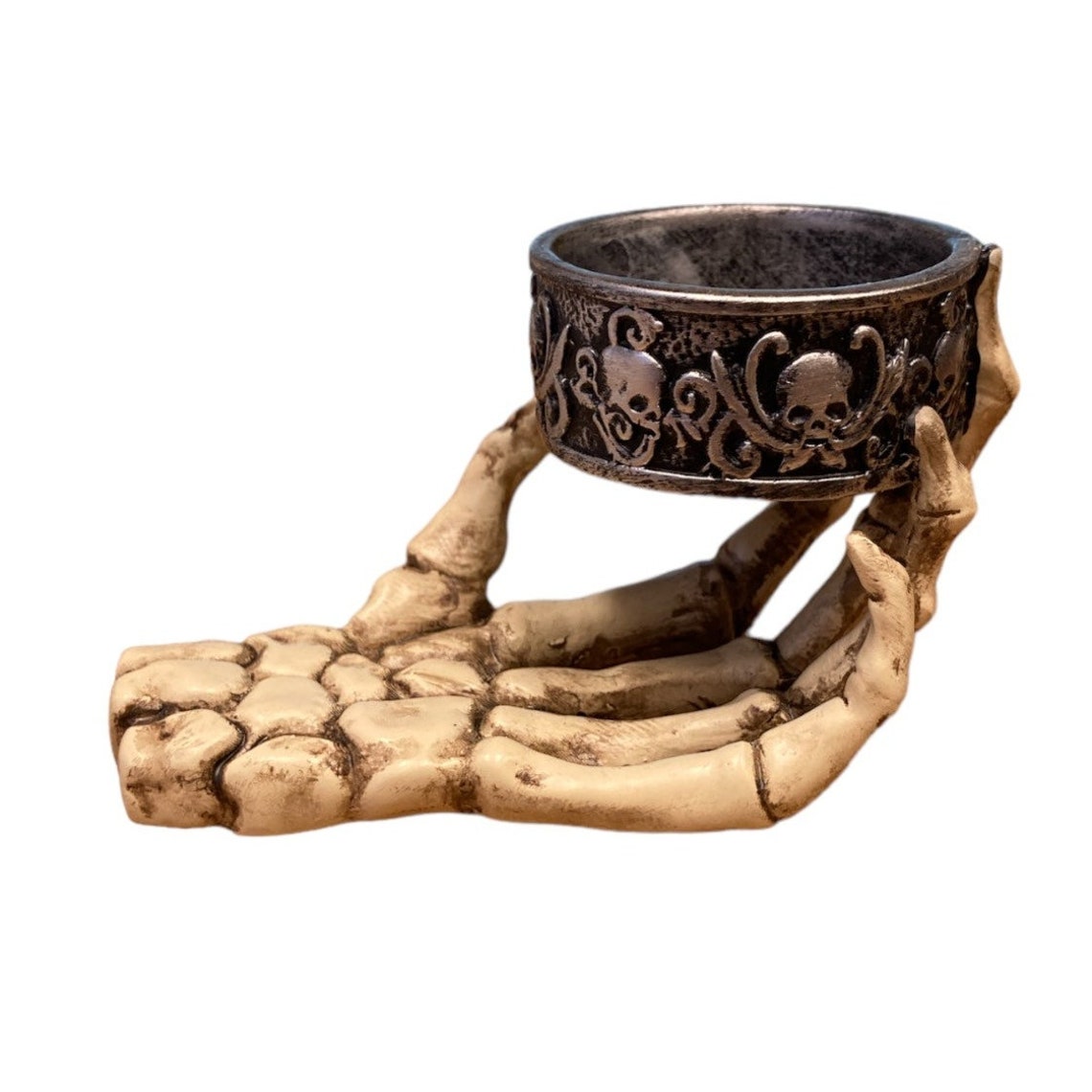 Skeleton Hand Tea Skeleton Hand Tealight Candle Holder T Light Tea Light Halloween Decor ...