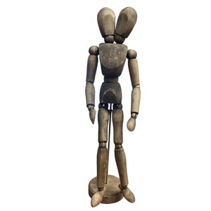 Siamese Twin Two Headed 2 Head Wood Art Model