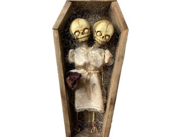 Gothic Horror Conjoined Siamese Twin Fetus in Victorian Dress