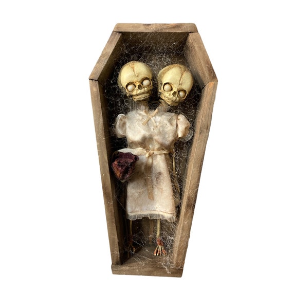 Gothic Horror Conjoined Siamese Twin Fetus in Victorian Dress