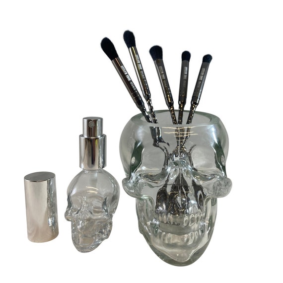 Blend to Death 2: Dark Magic Wand Oddity Brush Set Glass Skull Brush Holder Skull Spray Bottle