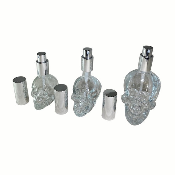 Single Glass Skull Spray Bottle
