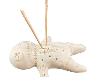 Voodoo Doll Tooth Pick Holder Cursed Hoodoo Dark Magic Gaff