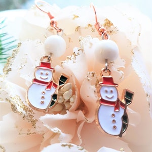 Lot De 9 Paires De Boucles D'Oreilles Clip De Noël - Père Noël, Sapin, Renne, Bonhomme De Neige - Sans Perçage, Pour Filles Et Femmes